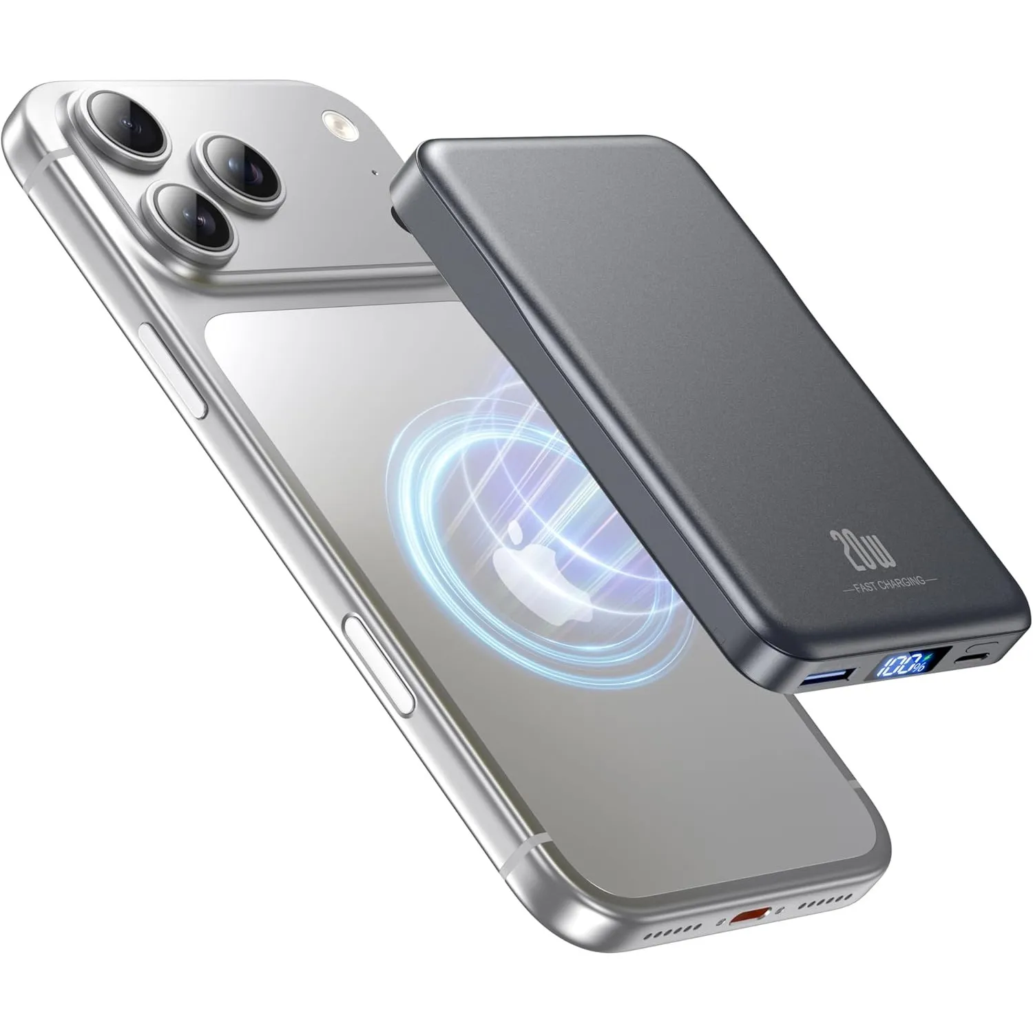 Powerbank für MagSafe,10000mAh Ultra Schnellladen Magnetische Power Bank