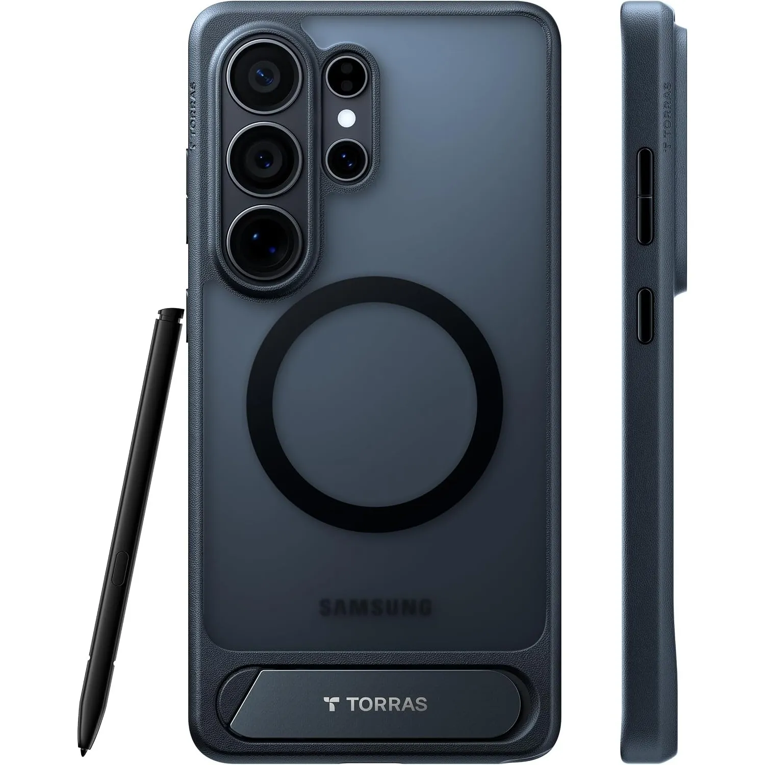 TORRAS Ostand L1 für Samsung Galaxy S26 Ultra Hülle mit MagSafe, Schwarz