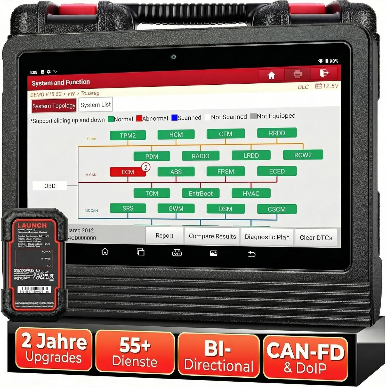LAUNCH X431 PRO3 V+ PRO 5.0 OBD2 Diagnosegerät Professionelle ECU Codierung