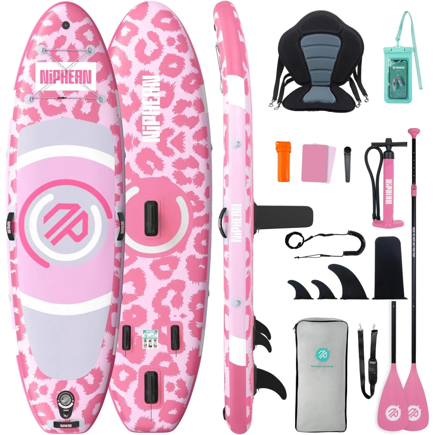 Niphean Stand up Paddling Board mit Sitz und Sup Board Zubehör