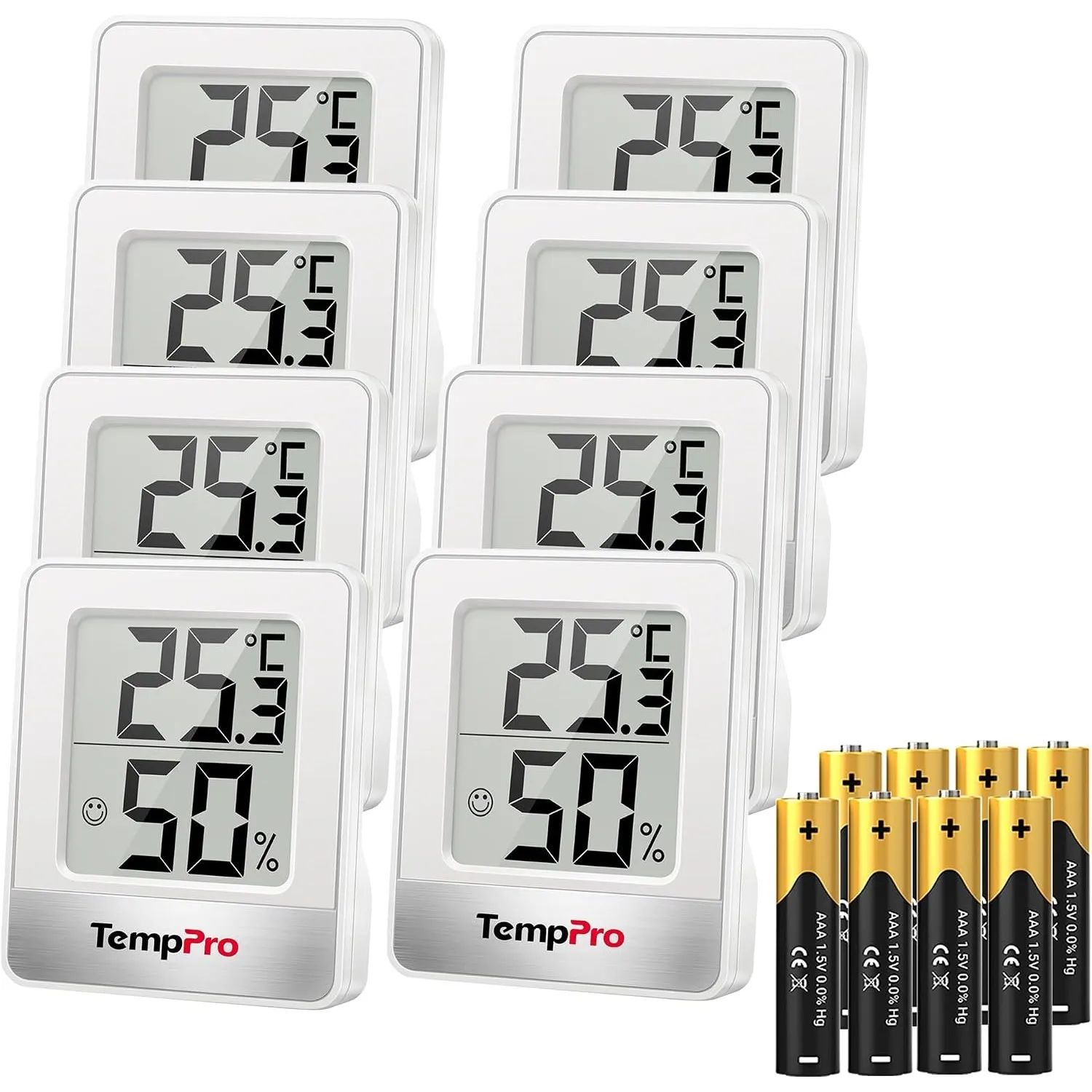 TempPro Thermo-Hygrometer Innen Digital Hygrometer Raumthermometer