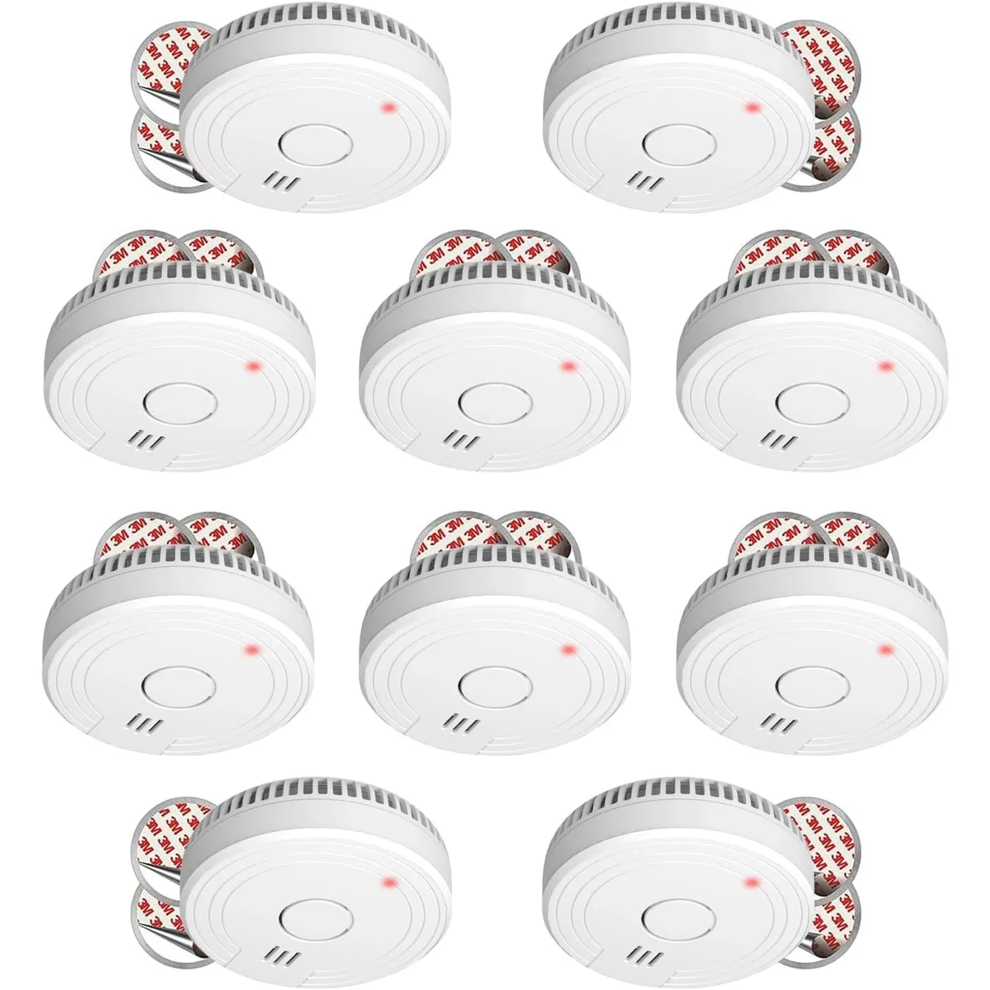 10-Pack ELRO FS1805M Rauchmelder mit 5-Jahres-Batterie und Magnethalterung – Entspricht der Europäischen Norm EN14604