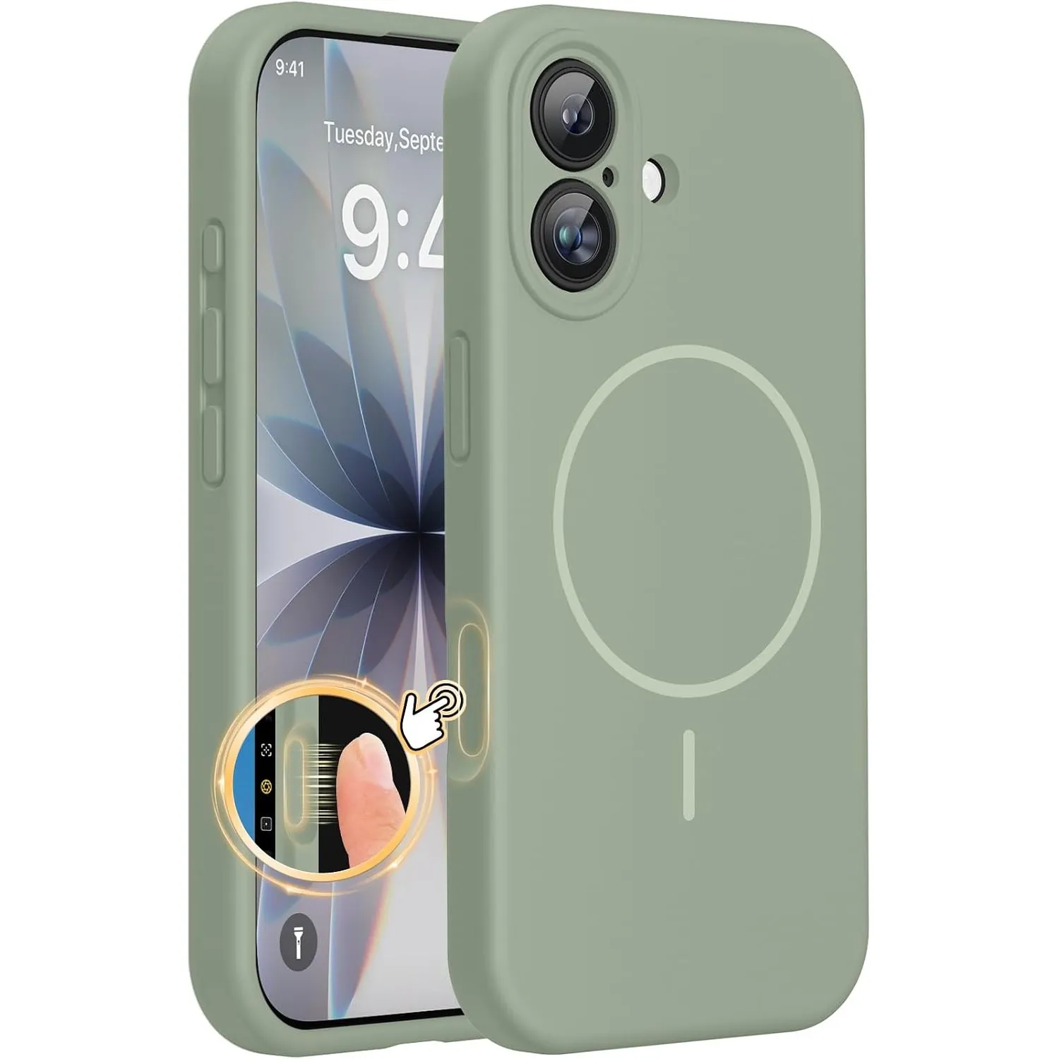 Miracase für iPhone 17 Hülle mit MagSafe, Flüssigsilikon-Hülle