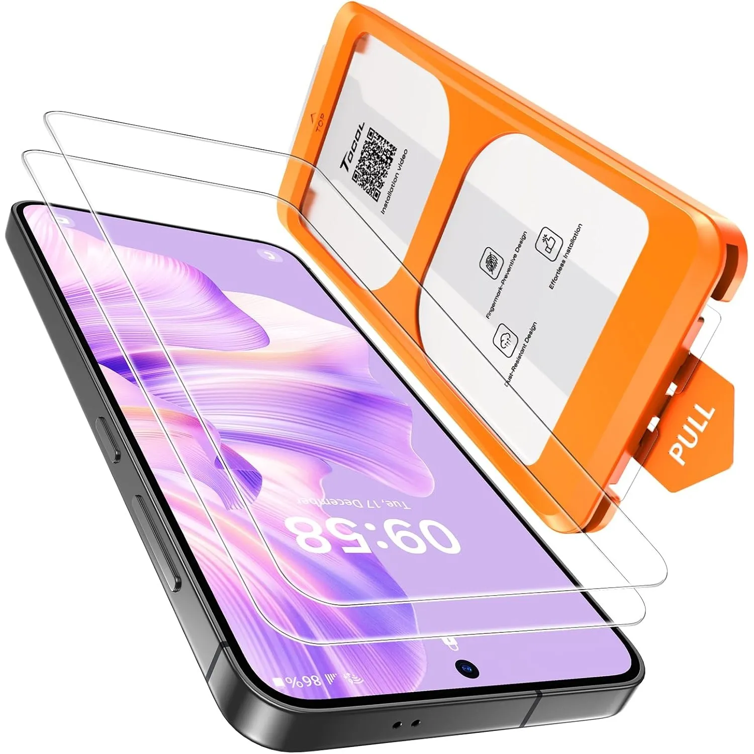 TOCOL für Samsung Galaxy S26 für Panzerglas, Einfache Montage