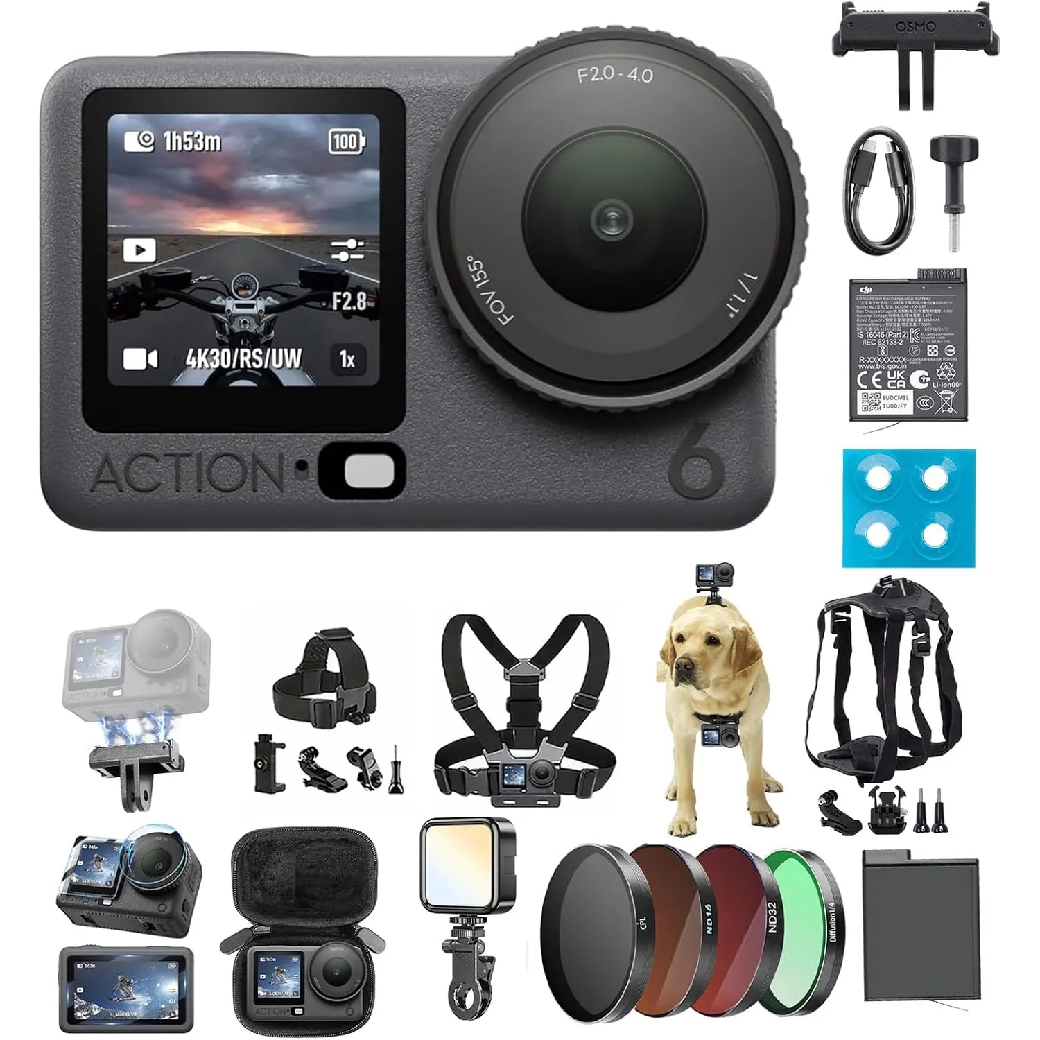 DJI Osmo Action 6 Essential Combo Ultimate Starter Combo