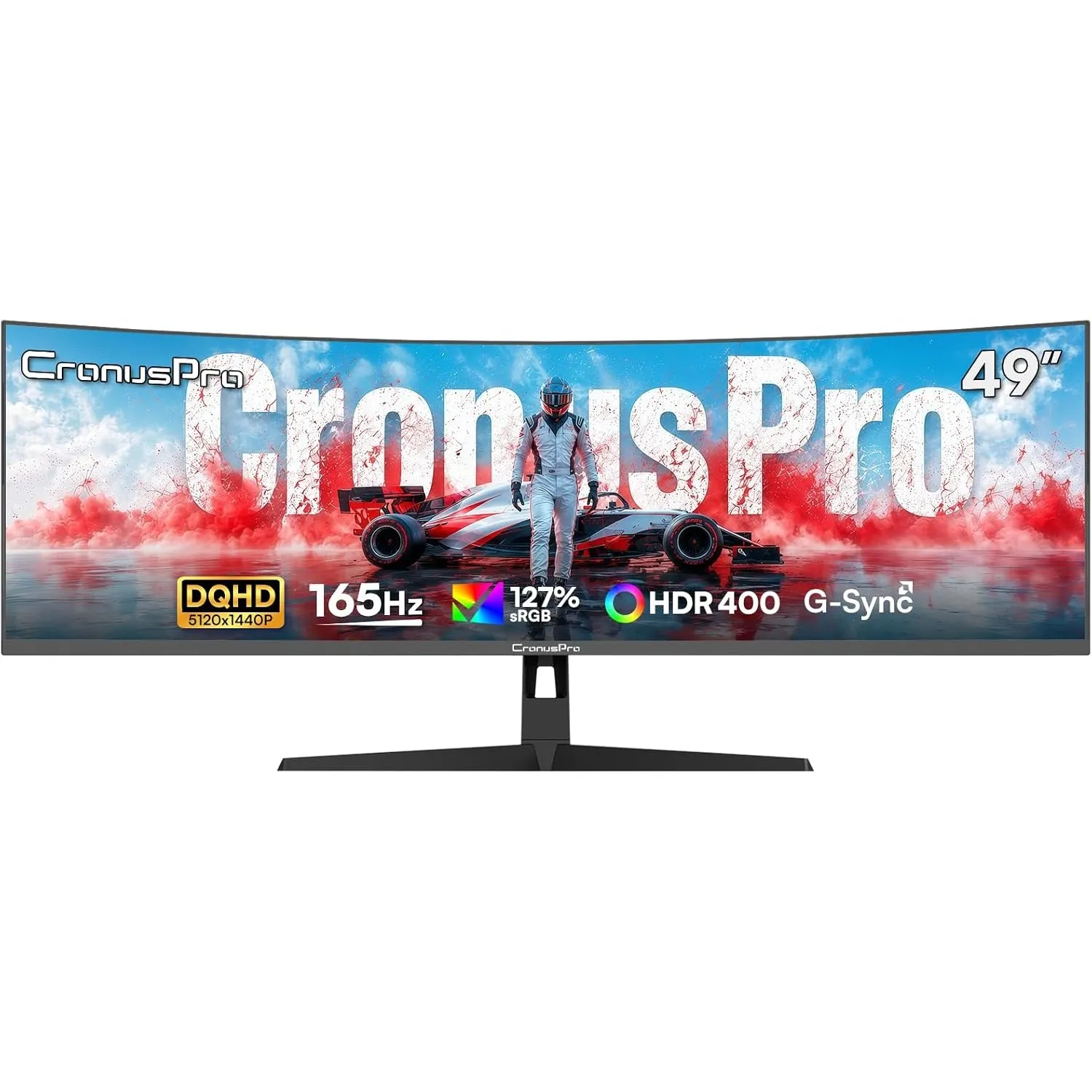 49 Zoll Ultrawide Curved Gaming Monitor, 165Hz, DQHD 5120 x 1440 | Höhenverstellbar, 1ms MPRT, FreeSync, PBP/PIP, 32:9,…