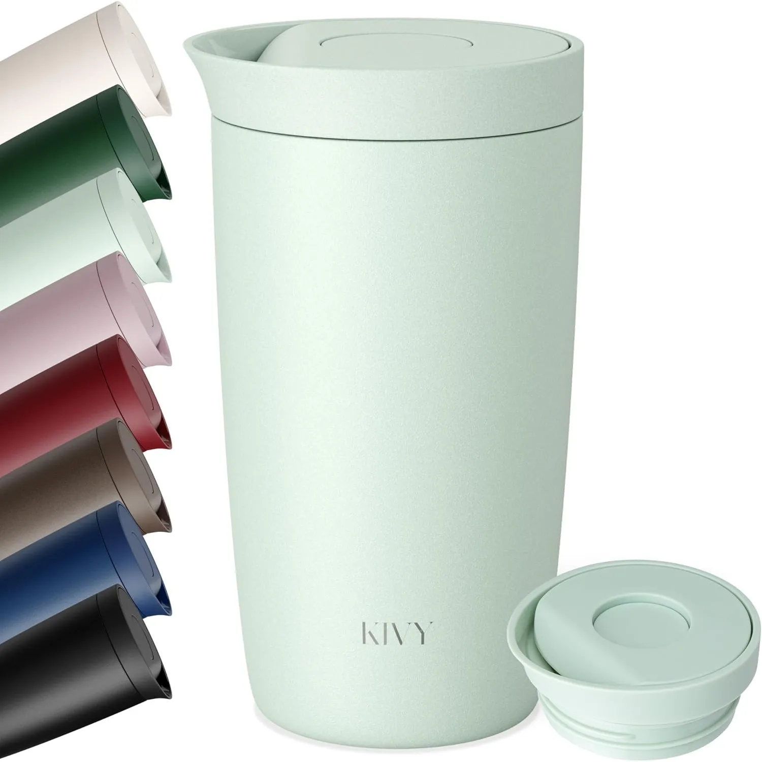 KIVY Thermobecher 350 ml - 6h Heiß | 24h Kalt - Spülmaschinenfest -BPA-Frei