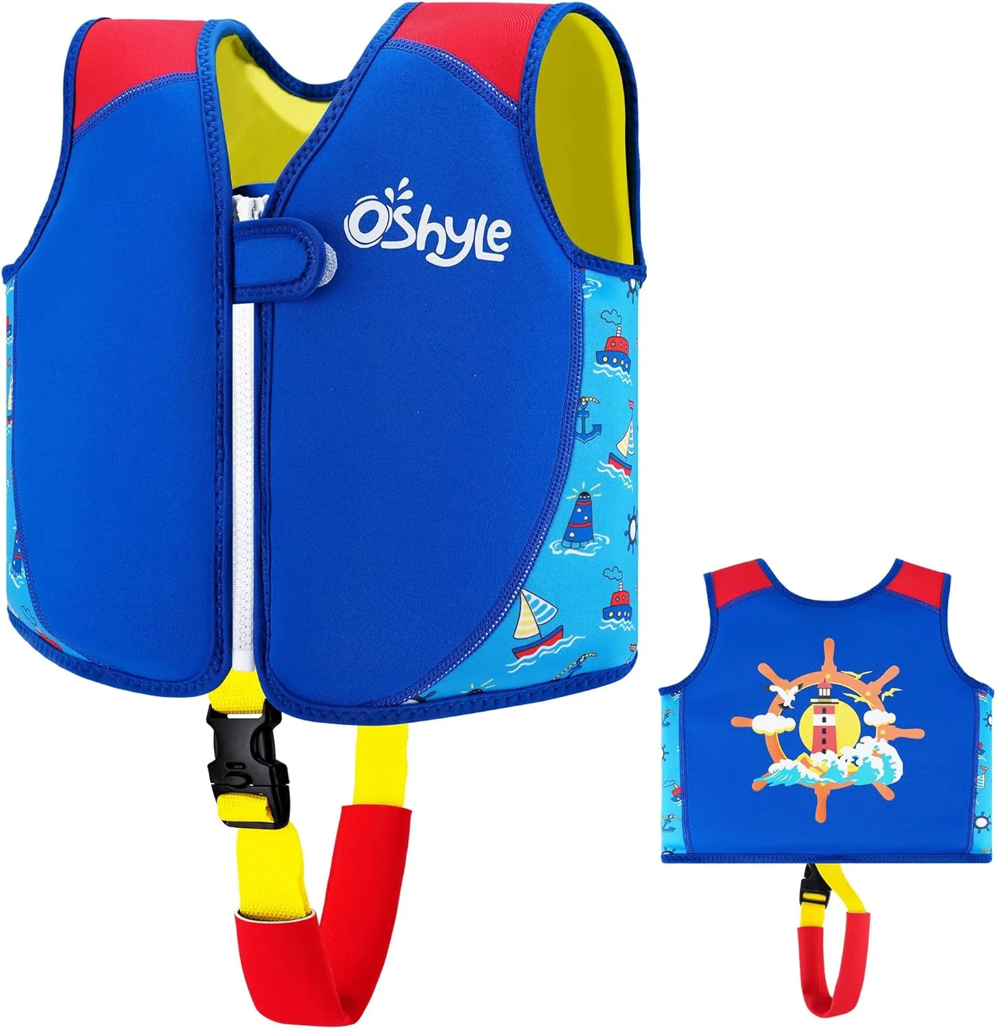 Kids’ Life Jacket, Boys’, Girls’, Toddlers’ Neoprene Swimming Jacket, Buoyant Life Jacket for 1–9 Years