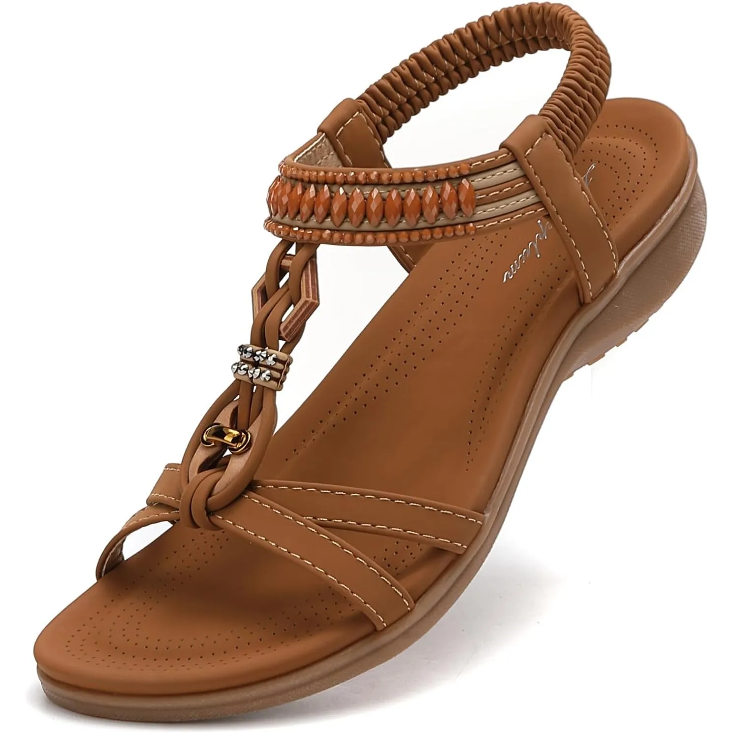 Sandalen Damen Sommer Flache Sandaletten Elegant Sandals Strand Schuhe