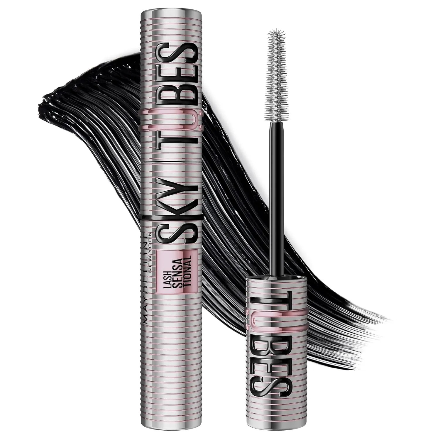Maybelline New York Sky Tubes Mascara, maximale Länge, Schwarz, 7,2 ml