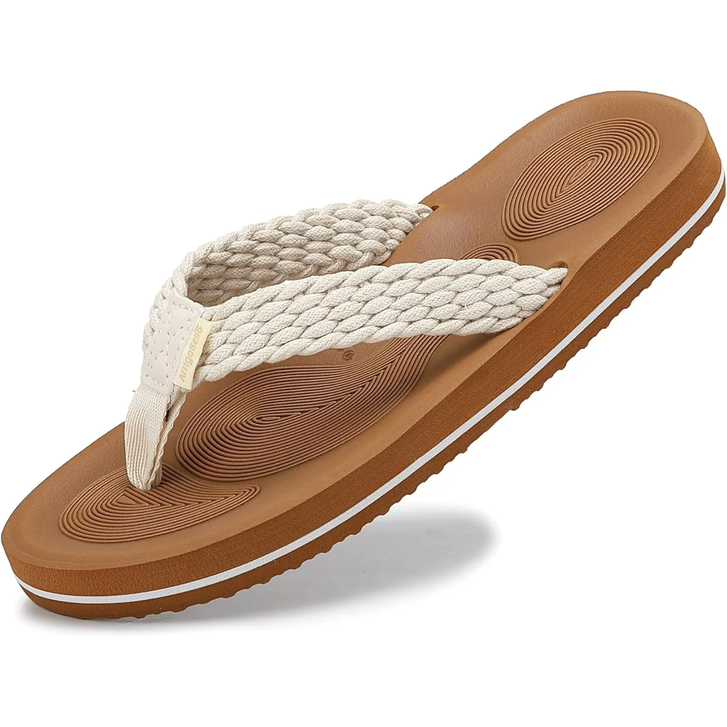 ARRIGO BELLO Flip Flops Damen Sommer Bequem Zehentrenner Sandalen Strand Verreisen Innen Außenbereich Frauen Rutschfest…