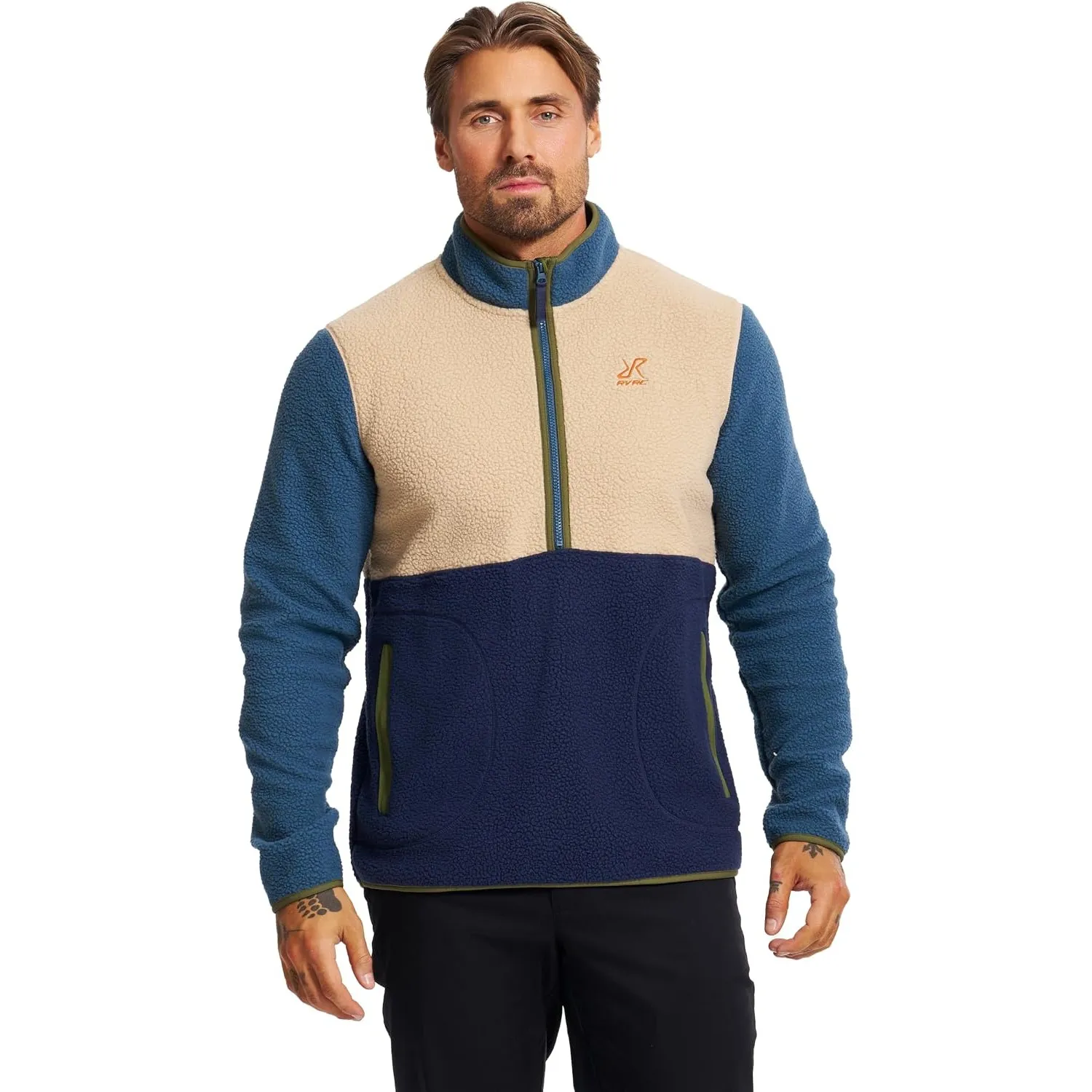 RevolutionRace Canyon Half-Zip Pile Fleece für Herren, Outdoor Teddy Fleecejacken perfekt für Wanderungen und Outdoor-A…