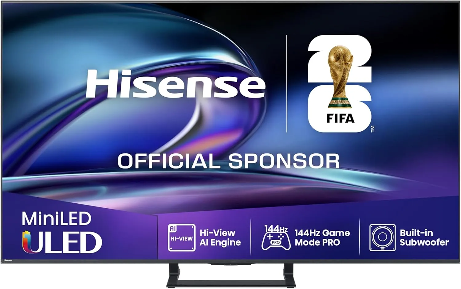 Hisense 65E89Q Fernseher, 65 Zoll (164cm), 4K ULED Mini LED, Smart TV, 144Hz Game Mode PRO, Hi-View AI Engine, AI Smoot…