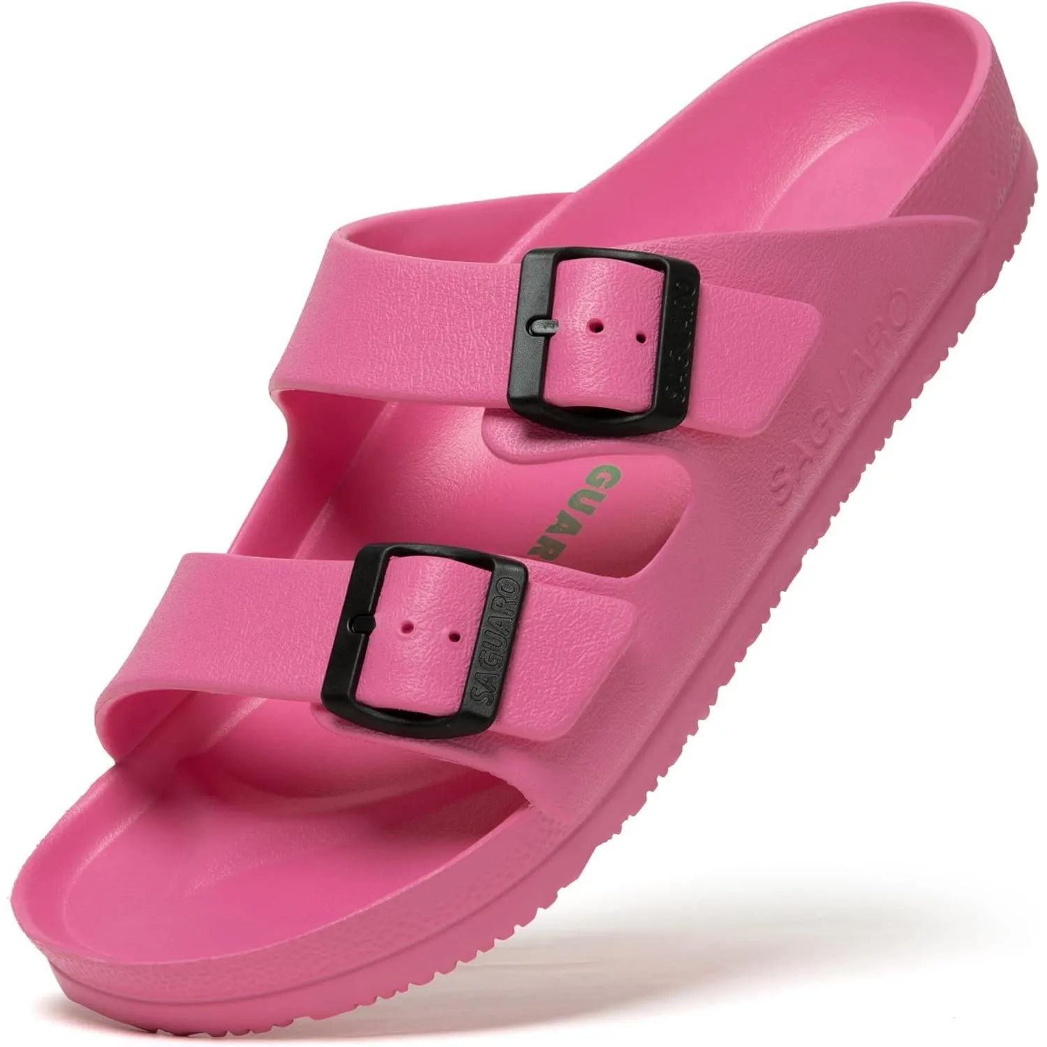 SAGUARO Eva Hausschuhe Herren Pantoletten Damen Leicht Gr.36-47 | Unisex Badelatschen, Badeschuhe, Elastisch, Klassisch…