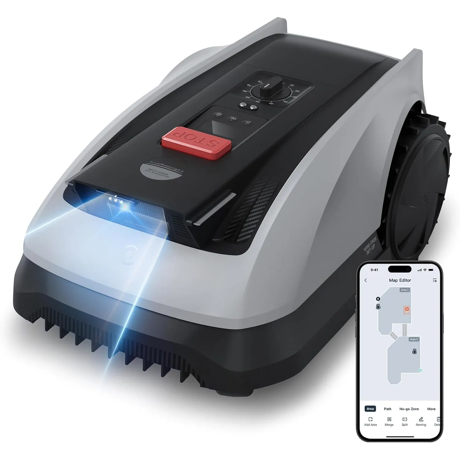 ECOVACS Goat O600 RTK Mähroboter ohne Begrenzungskabel, 600 m²