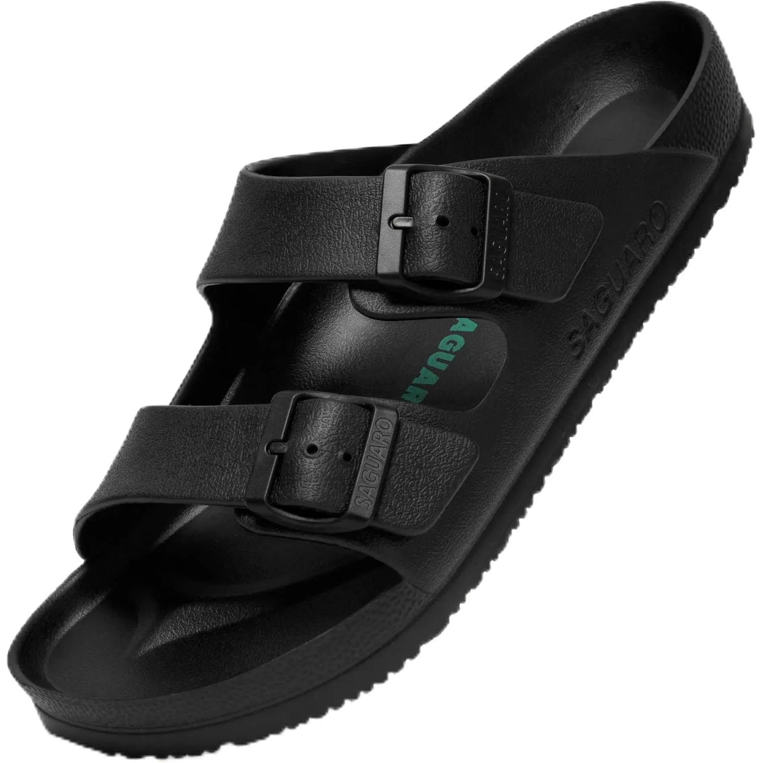 SAGUARO Eva Hausschuhe Herren Pantoletten Damen Leicht Gr.36-47 | Unisex Badelatschen, Badeschuhe, Elastisch, Klassisch…