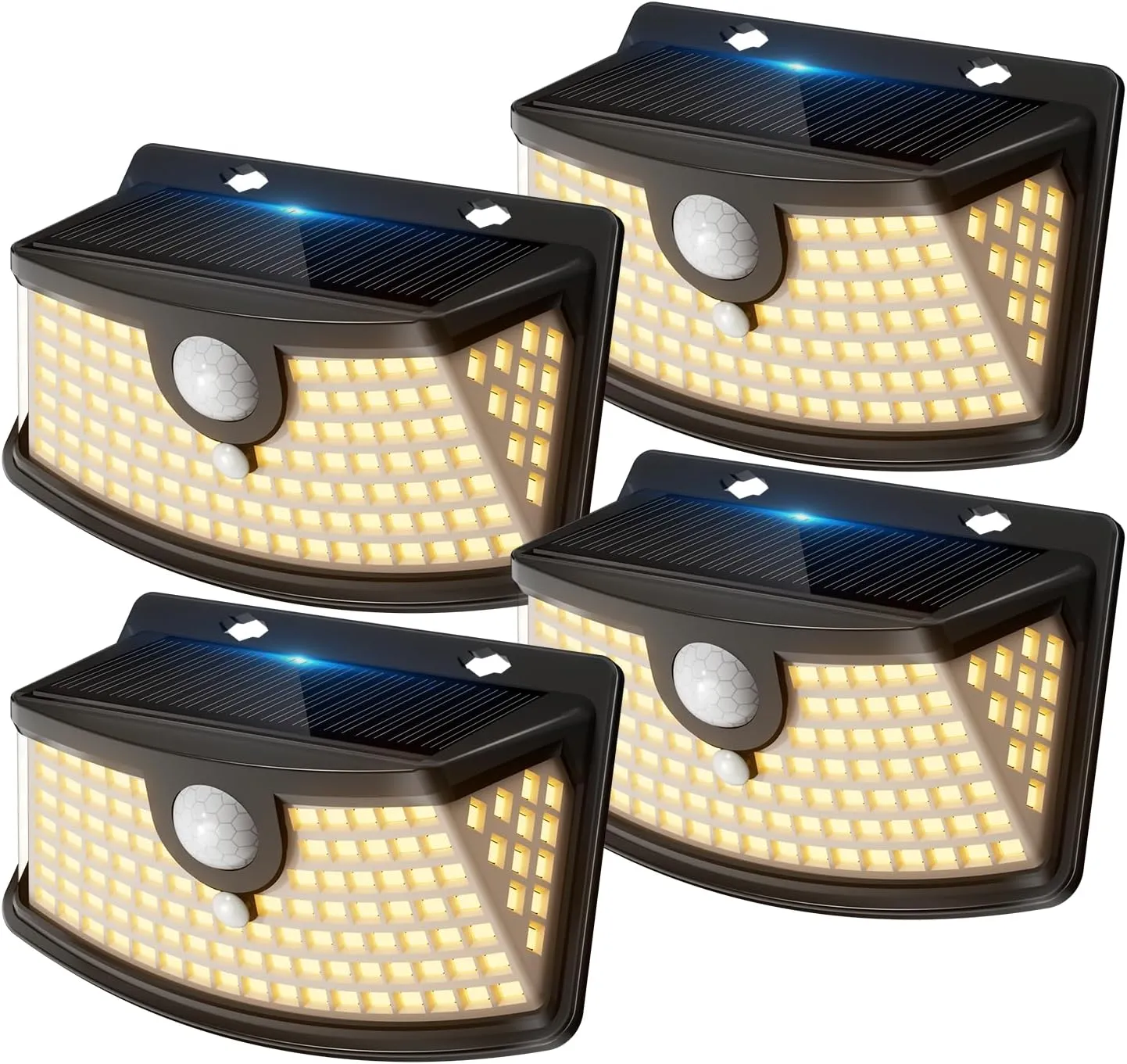 Aootek Solar Lights for Outdoor Use, Weatherproof with Motion Sensor, 120 LED Spotlights, 270° Wide Angle, IP65 Waterpr…