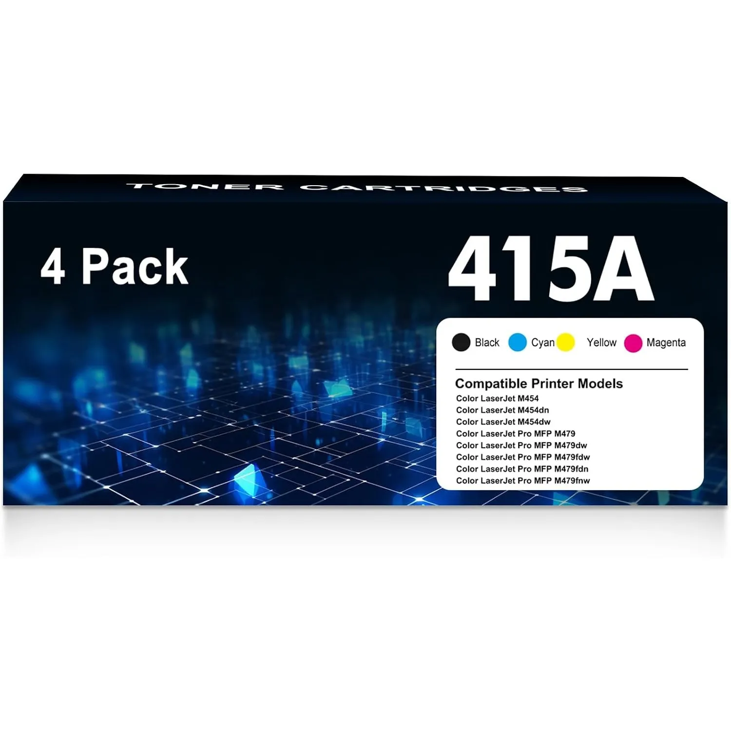 415A 415X M479FDW Toner Kompatibel für HP 415A 415X Multipack 4er-Pack
