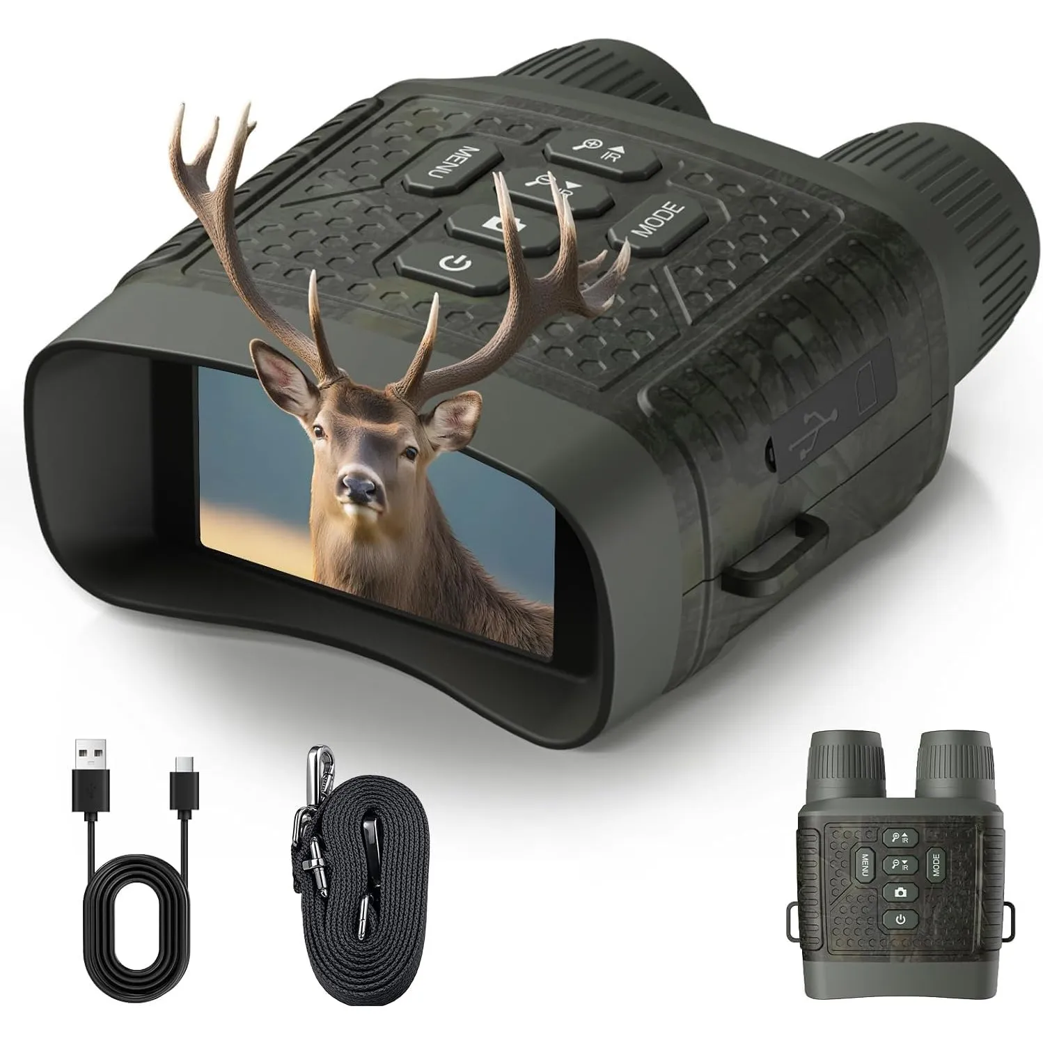 4K 48MP Nachtsichtgerät mit 10-Fach Zoom und 5000mAh Akku für Beobachtungen bis 400m – Ideal für Jagd, Outdoor-Aktivitä…