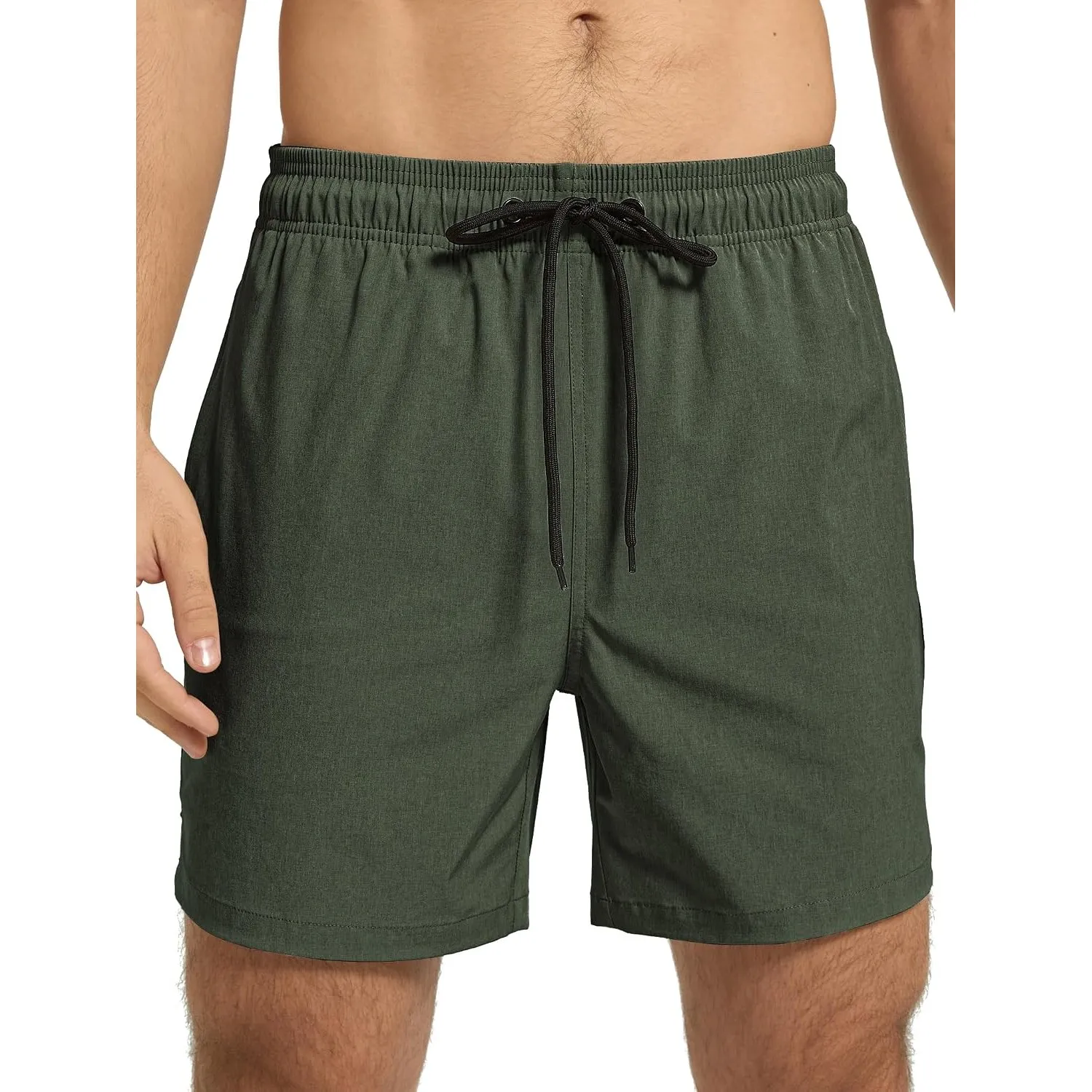 Arcweg Badehose für Herren mit Reißverschlusstasche Atmungsaktiv Wasserabweisend Badeshorts Männer Trainingsshorts Elas…