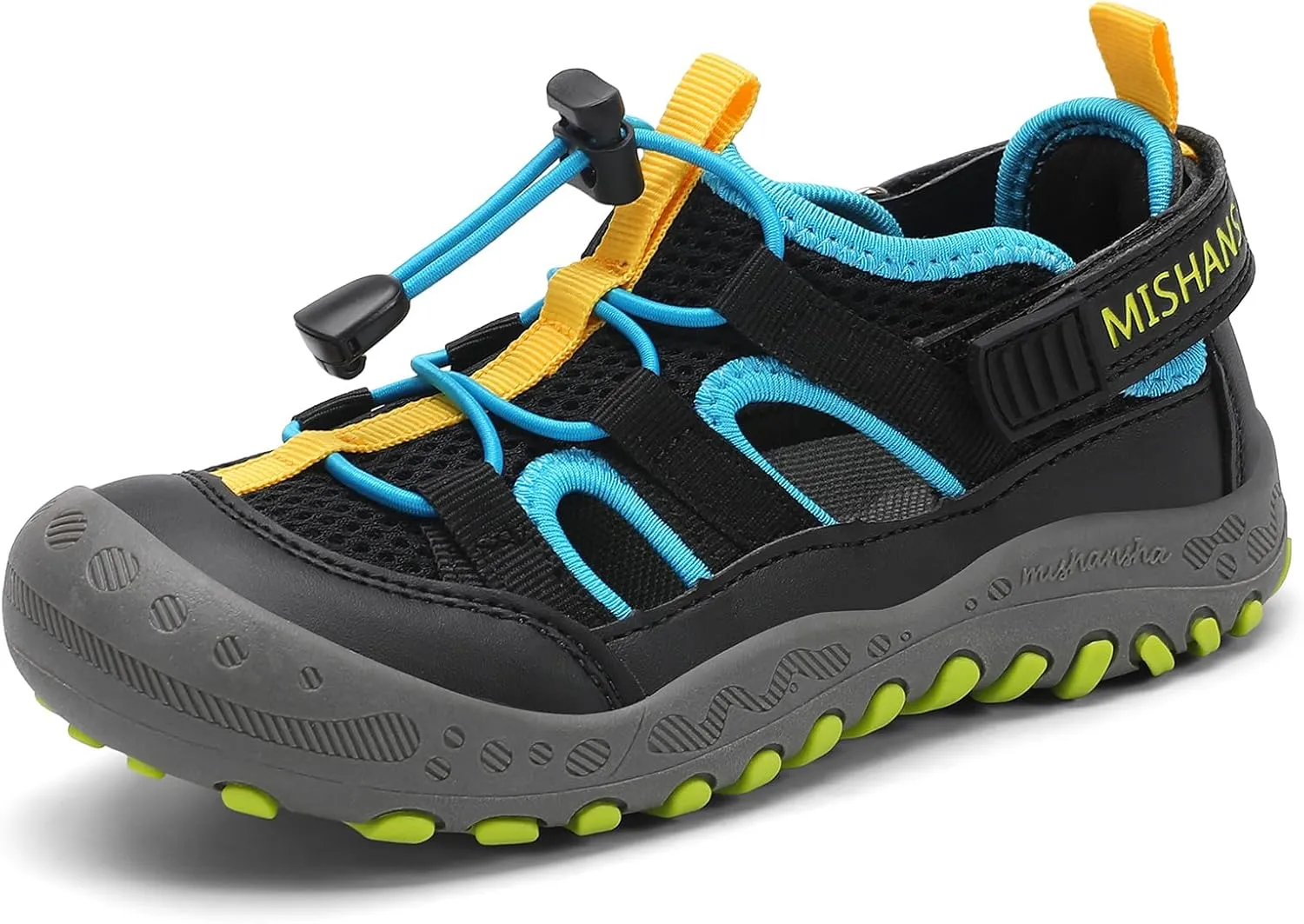 Mishansha Closed Boys' Sandals Children's Trekking Hiking Summer Breathable Outdoor Shoes Size 24-38