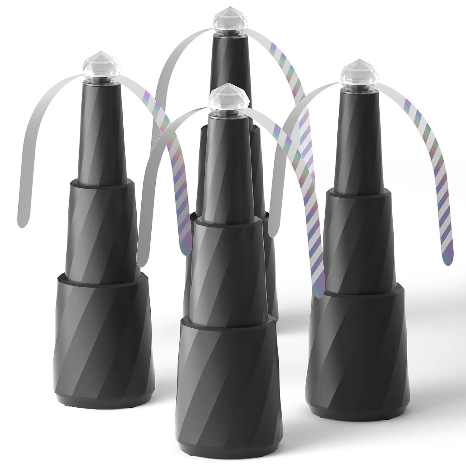 Fliegenwedler 4er Set - Fliegenabwehr Automatischer, Ultraleiser Fliegenventilator für Tisch, Terrasse, Garten & Restau…