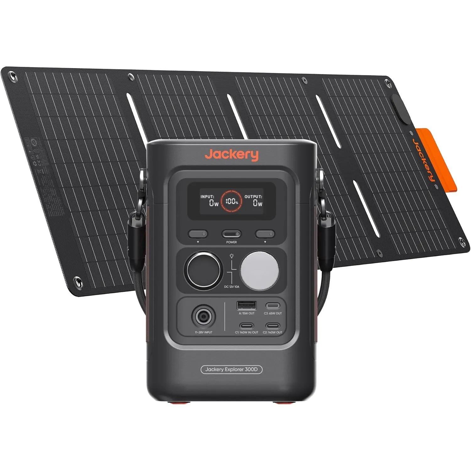 Jackery Explorer 300D Tragbare Powerstation mit 40W Solarpanel