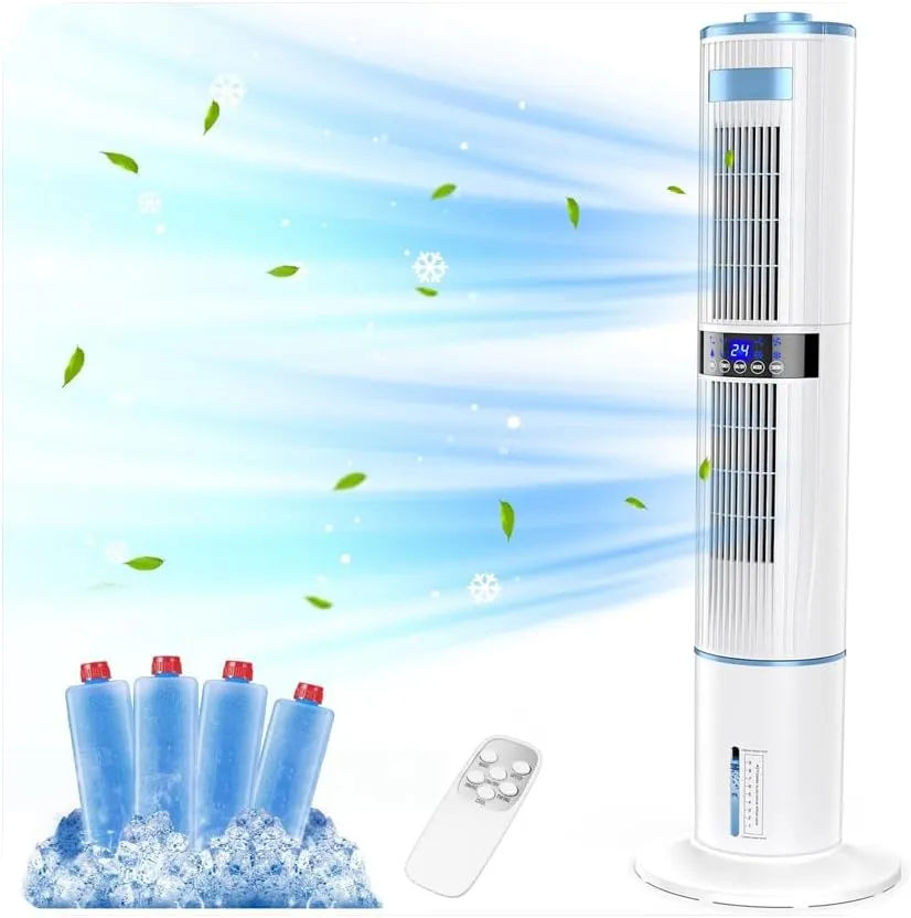 Air Conditioning Mobile Air Conditioner Tower Fan Air Cooler with Water Cooling 65 W