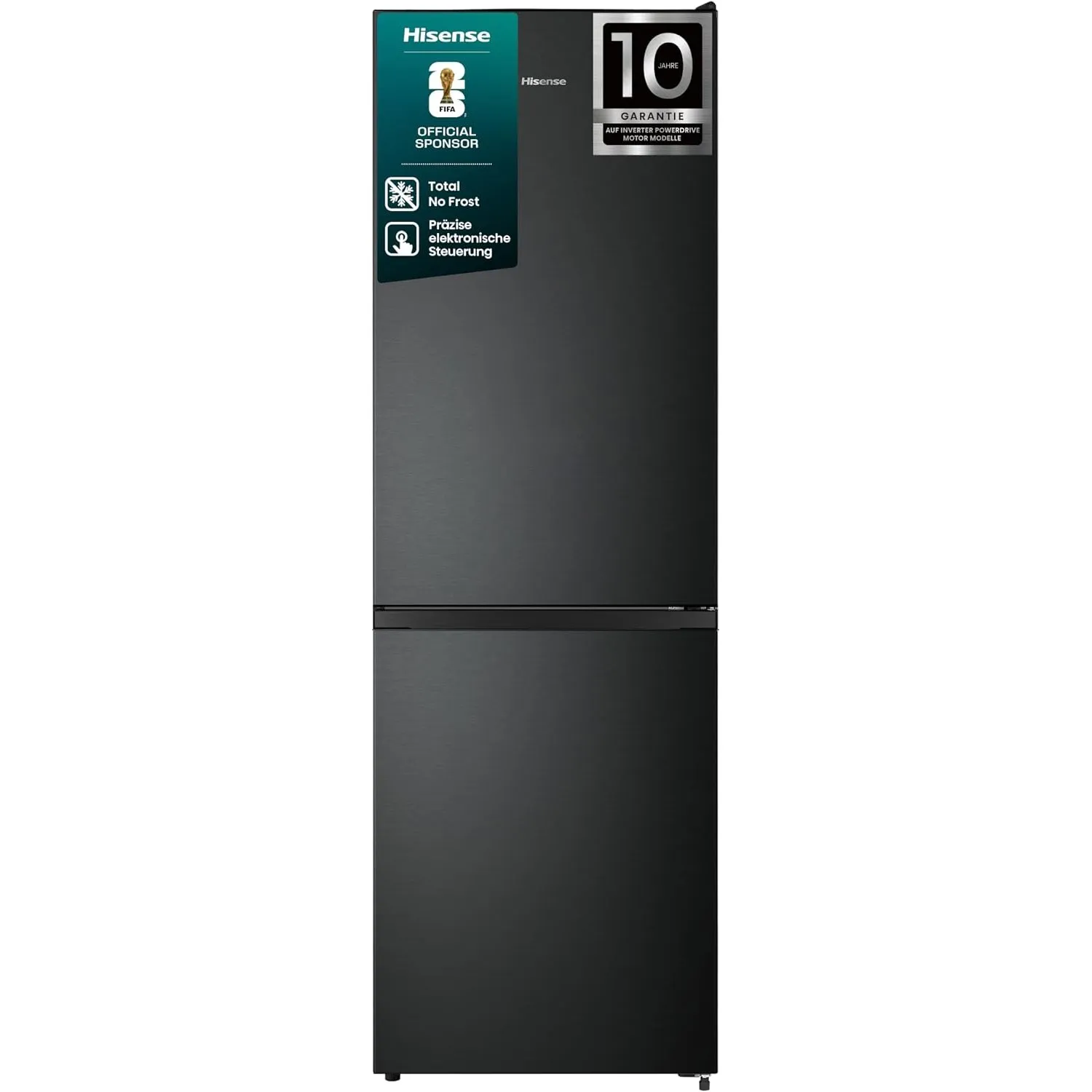 Hisense RB3N300NEFA Kühl- Gefrierkombination/Total NoFrost/Türöffnung bis 90°/Multiflow 360°/Flaschenhalter/FreshZone/3…