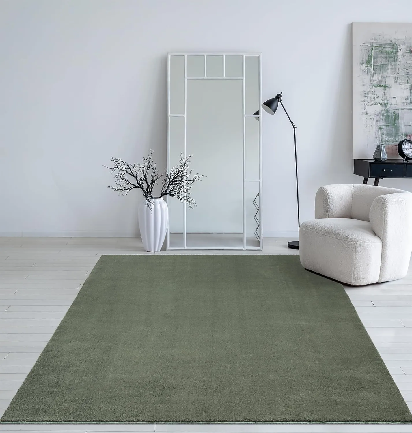 Mia's Taos Rugs - Cuddly Short Pile Rug in Fur Look, Super Soft and Washable up to 30°C, with Non-Slip Underside, Livin…