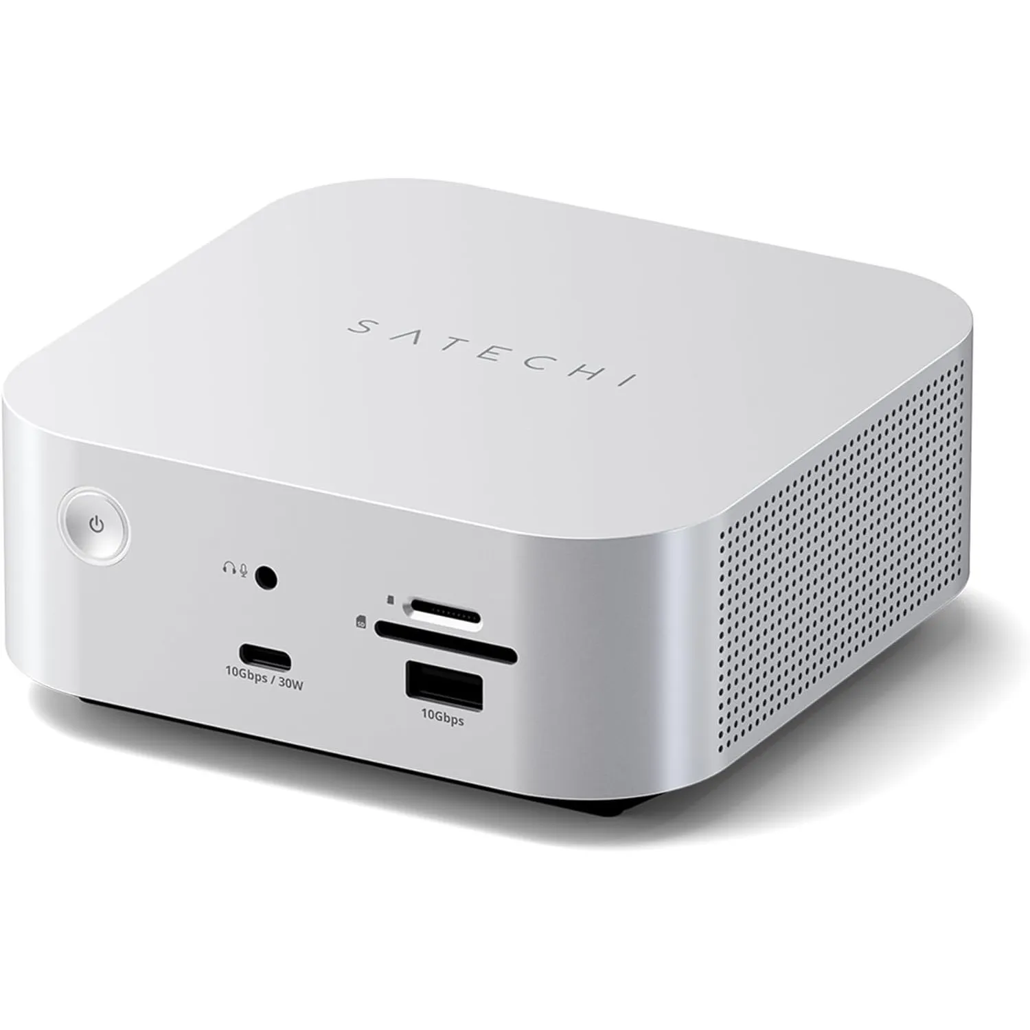 SATECHI Thunderbolt-5 CubeDock™ Dockingstation, 80-120 Gbit/s (USB4 komp.), integriertes NVMe SSD Gehäuse, 140W Laden, …