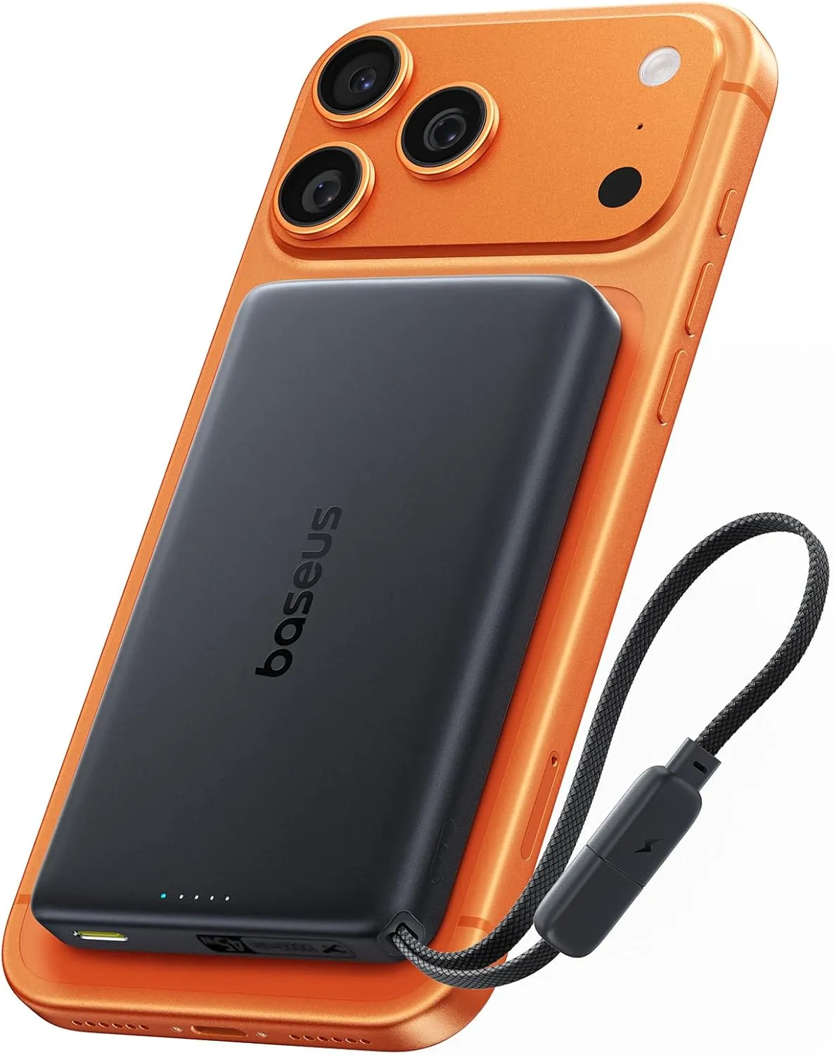 Baseus Picogo AM52 Power Bank, Qi2.2 Magsafe Powerbank 10000 mAh, 25 W Wireless, PD 45 W Fast Charge, Integrated USB C …