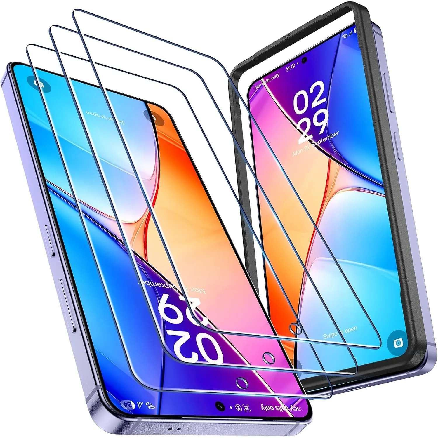 LK für Samsung Galaxy S26 Ultra für Panzerglas, [9H TOP Härte] mit Einfache Montage Rahmen, [Unterstützt Fingerabdruck-…