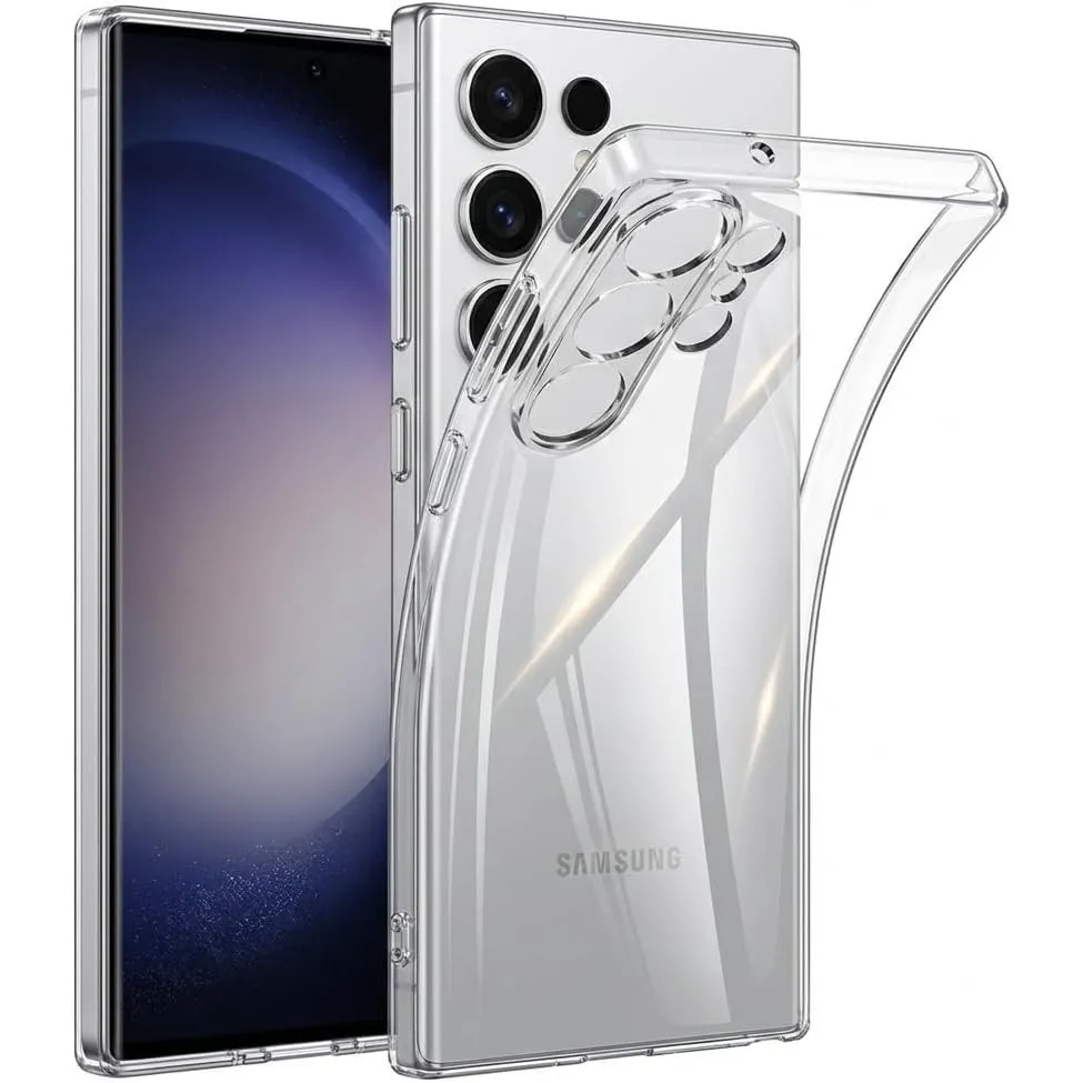 Oprimio Kristallklar Hülle für Samsung S26 Ultra [Silikon Hülle] [%100 Durchsichtig] [Deutsche Material] [Ultra Dünn] K…