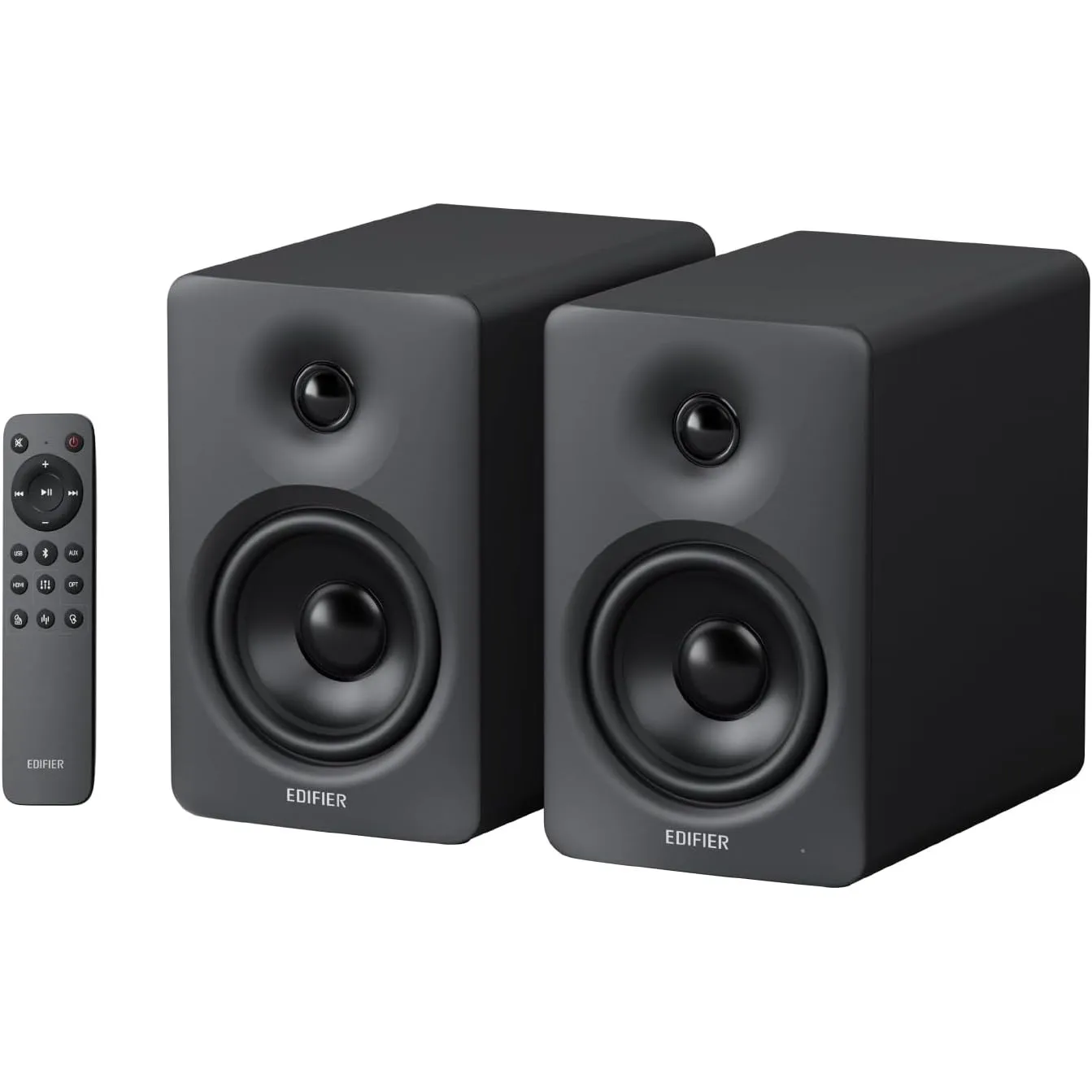 Edifier M90 Bluetooth Regal-Lautsprecher mit 100W RMS & Hi-Res, Schwarz