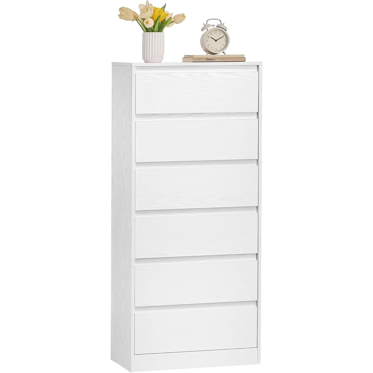 VASAGLE Kommode mit 6 Schubladen, Kommodenschrank, Schubladenschrank, Wäschekommode, für Schlafzimmer, 30 x 48 x 111,2 …