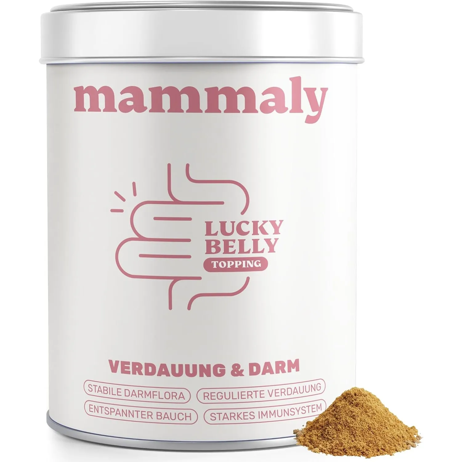 mammaly Lucky Belly® Futtertopping Verdauungs-Komplex (bis 60 Tage) | mit 150g Pulver für Magen, Darm, Verdauung - mit …