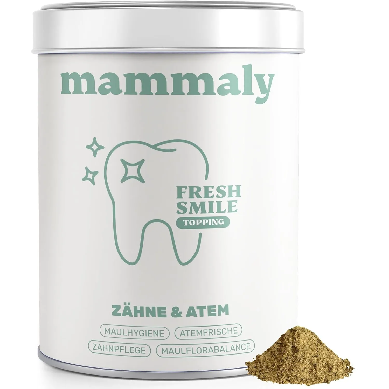 mammaly Fresh Smile® Futtertopping Zahnpflege für Hunde (150g Zahnpulver)