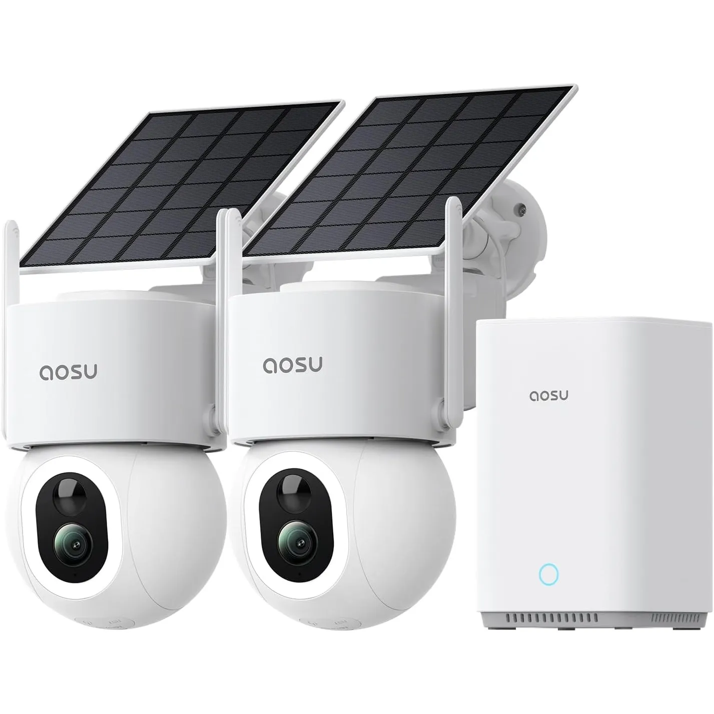 aosu D1 MAX 4K Überwachungskamera Aussen Solar Akku Kein ABO Nötig 360° PTZ