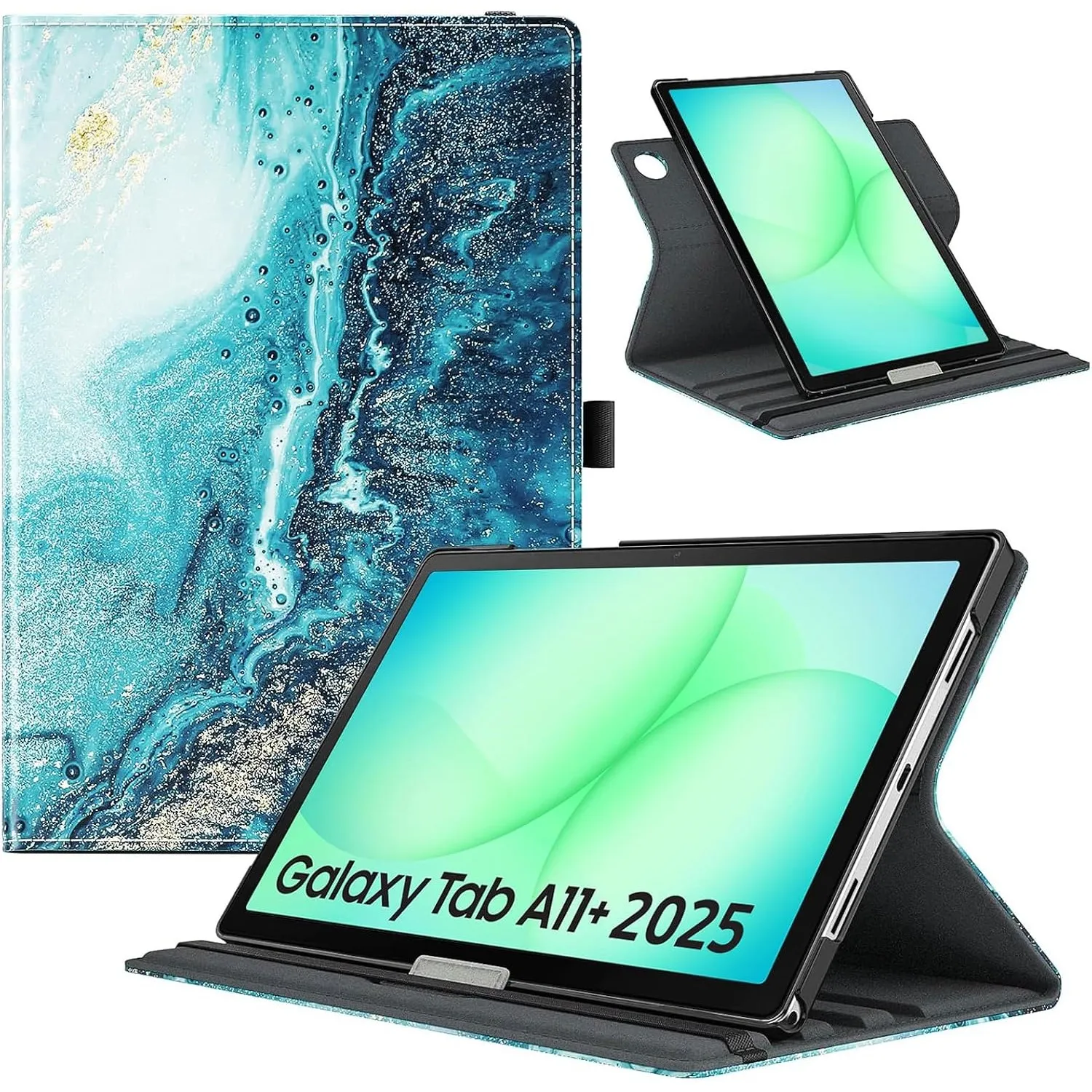 TiMOVO Drehbare Hülle für Samsung Galaxy Tab A11+ Plus 11", Vergoldend