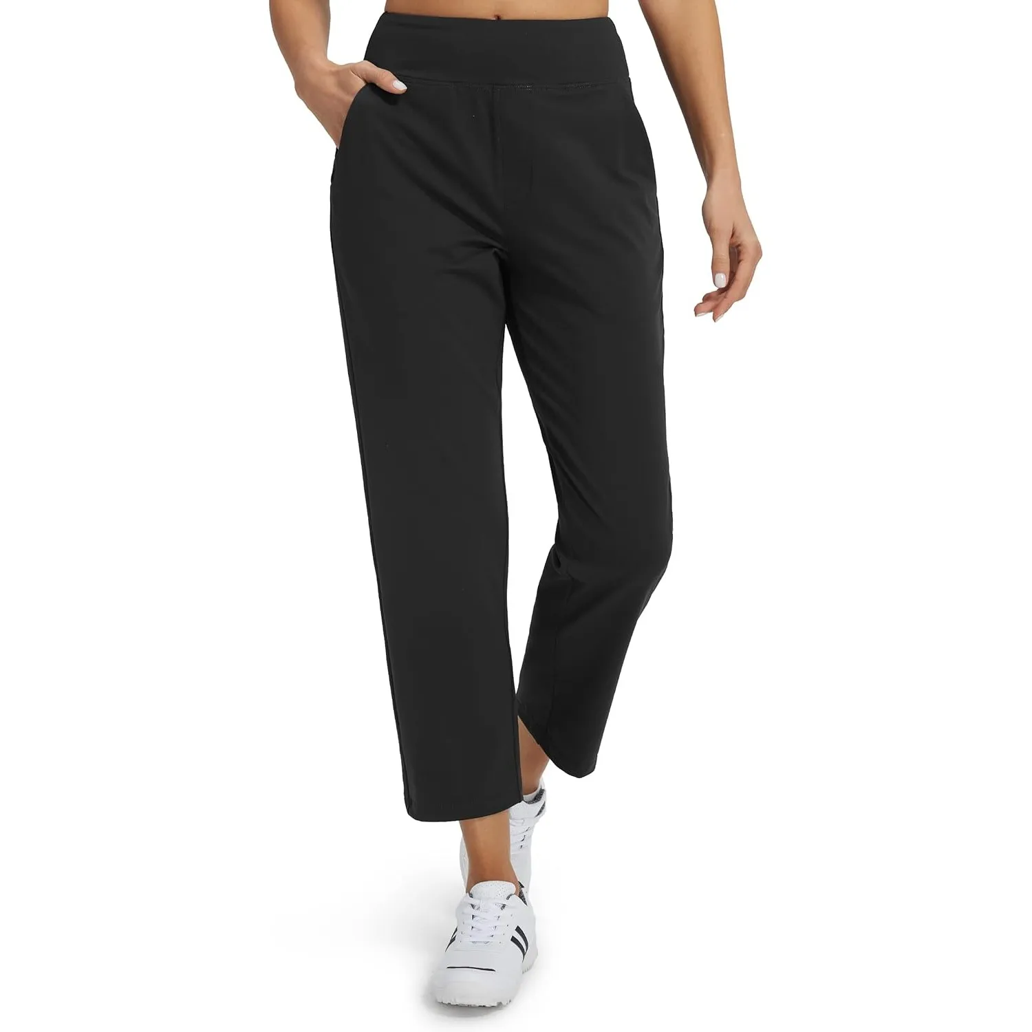 Libin Damen Golfhosen 7/8 Lang Hose Sommer UV Leichte Stoffhose Freizeithose Anzughose Business Stretch Jogginghose Kur…