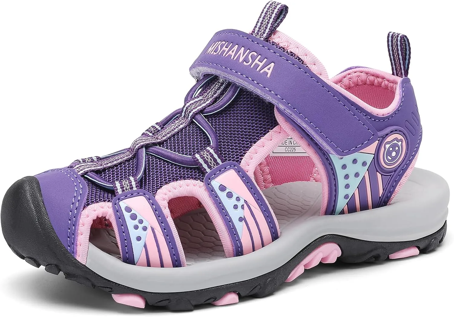 Mishansha Closed Girls' Sandals Summer Trekking Sandals Children Breathable Size 24-39