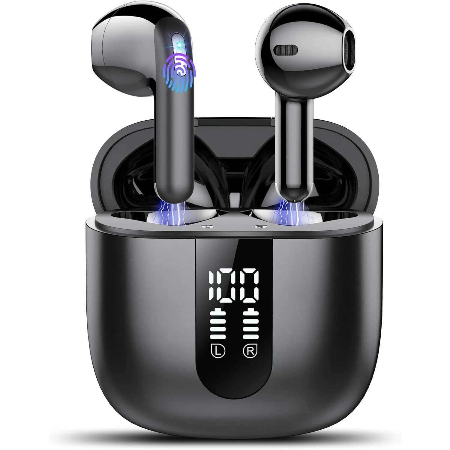 Bluetooth Kopfhörer, In Ear Kopfhörer Kabellos Bluetooth 5.4 Kabellose Kopfhörer mit 4 Mic, 2026 Kabellose Kopfhörer 50…