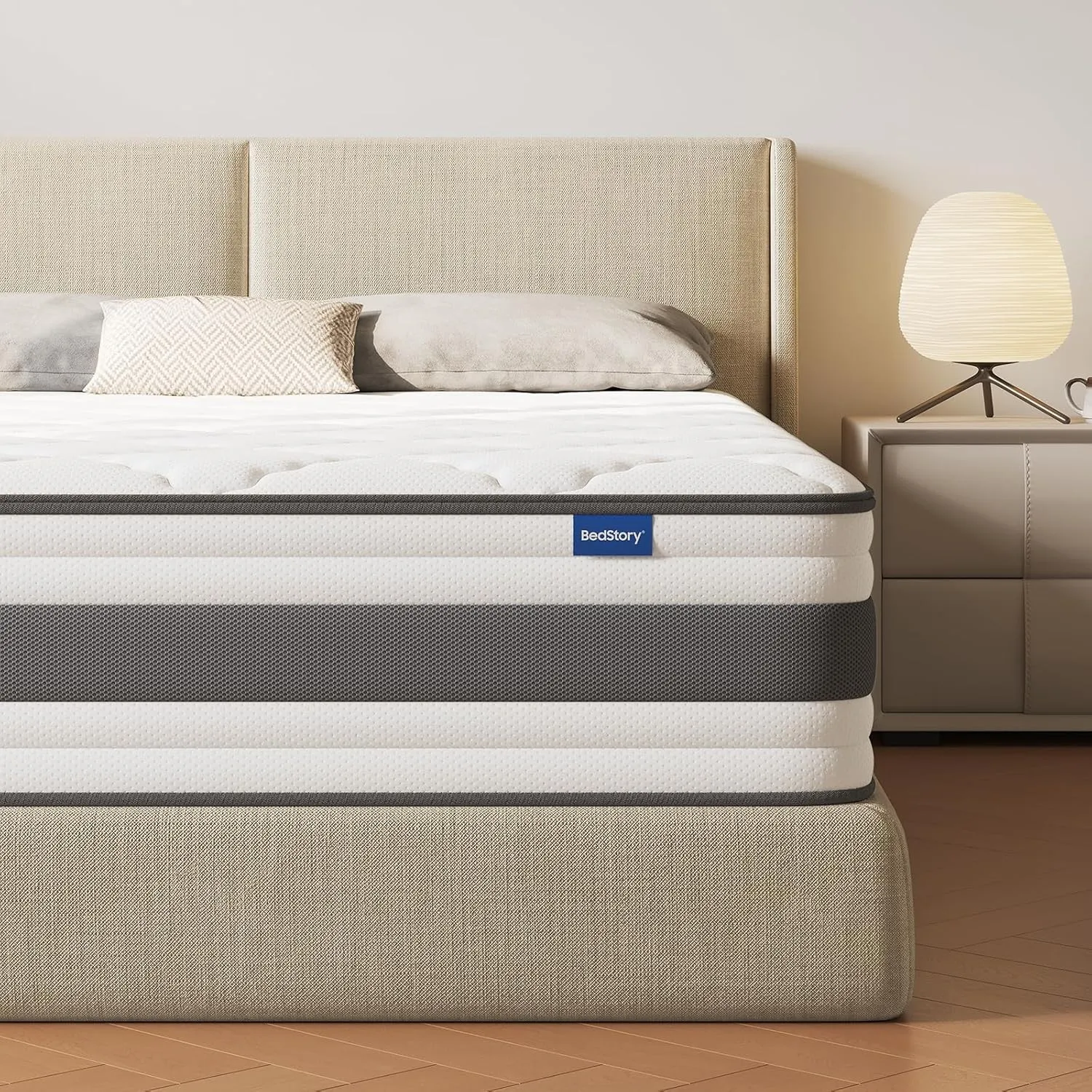 BedStory Matratze 140x200 cm, Taschenfederkernmatratze 26 cm H4 mit Komfortschicht aus Memory-Schaum, orthopädisch und …