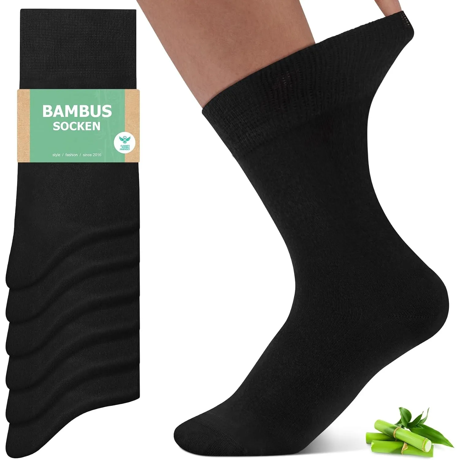FALARY 6/12 Paar Bambus Socken Herren & Damen - Superweich & Bequem
