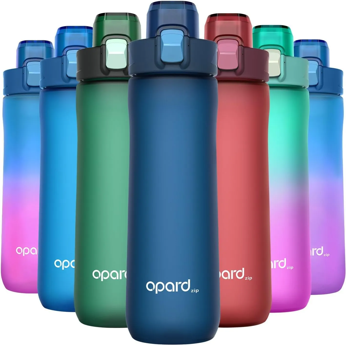 Opard Zip Trinkflasche 600ml, BPA frei Trinkflasche Kinder, Tritan Sportflasche, Water Bottle Spülmaschinenfest, Auslau…