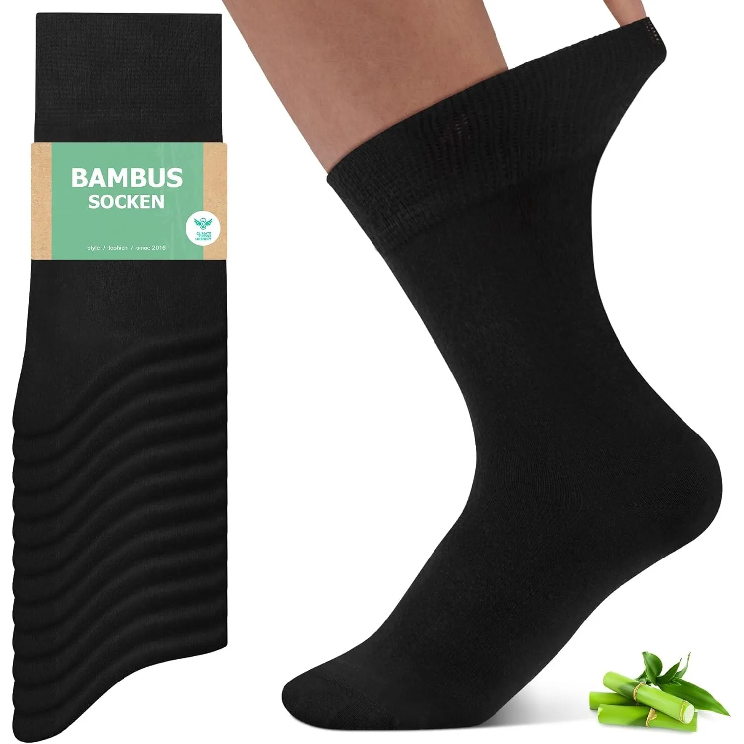 FALARY 6/12 Paar Bambus Socken Herren & Damen - Superweich, Ohne Naht & Anti-Blasen Bambussocken - Atmungsaktiv Anti-Sc…