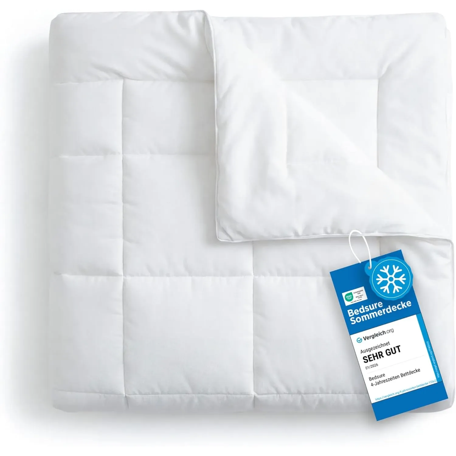 BEDSURE Sommerdecke 200x200 Dünne Sommerbettdecke - Bettdecke für Sommer