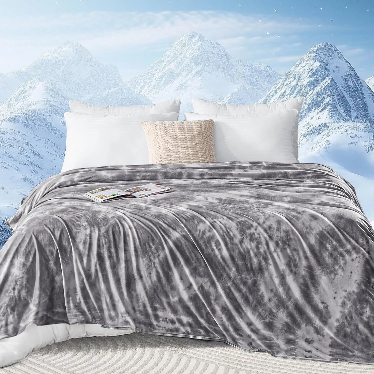 inhand Kühldecke 150 x 200 cm–Selbstkühlende Sommerdecke,Kühldecken zum Schlafen,leichte dünne Kühlende Decke für Mensc…