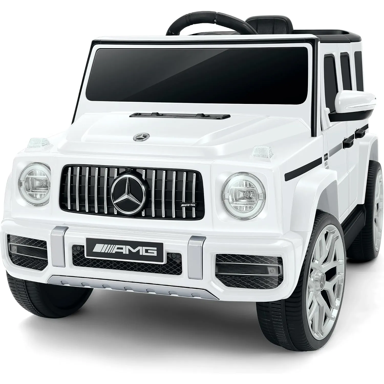 ELEMARA Lizenzierter Mercedes AMG G63 Kinder elektroauto,12V Kinder Auto Elektro mit Eltern-Fernbedienung,Wiederaufladb…